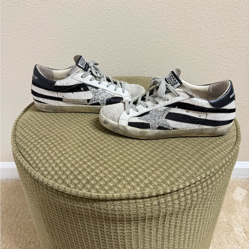 Golden Goose Deluxe Brand Black and White Sneakers